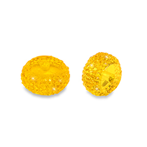 Kralen van resin rondellen 12mm Orange