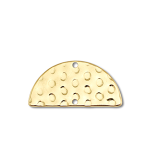 Bedels / connector van Stainless steel Roestvrij staal (RVS) semicircle Gold
