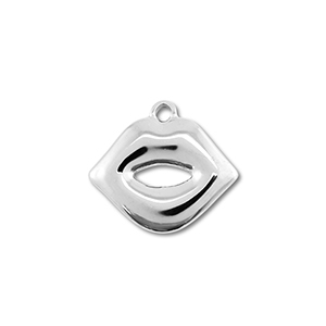 Bedels van Stainless steel Roestvrij staal (RVS) kiss Silver