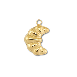 Bedels van Stainless steel Roestvrij staal (RVS) croissant Gold