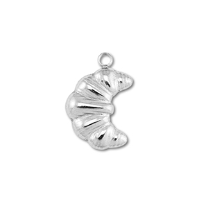 Bedels van Stainless steel Roestvrij staal (RVS) croissant Silver