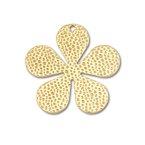 Bedels van Stainless steel Roestvrij staal (RVS) flower Gold