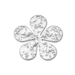 Bedels van Stainless steel Roestvrij staal (RVS) flower Silver