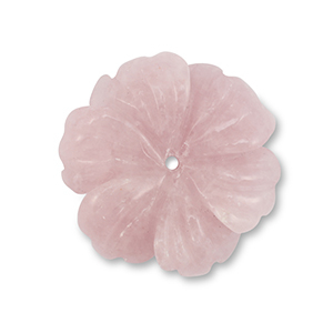 Kralen natuursteen rozenkwarts flower Light pink