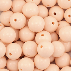 14 mm kralen van DQ acryl Nude peach