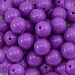 14 mm kralen van DQ acryl Purple
