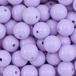 14 mm kralen van DQ acryl Pastel lilac