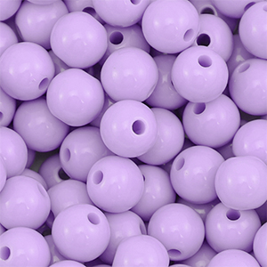 10 mm kralen van DQ acryl Pastel lilac