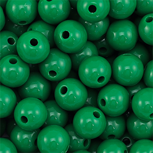10 mm kralen van DQ acryl Dark green