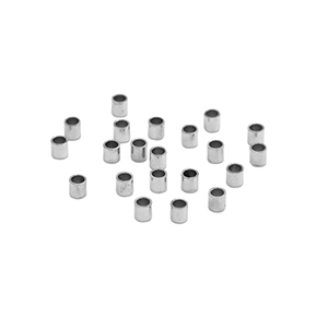 Kralen van Stainless steel Roestvrij staal (RVS) knijpkraal tube 2mm Silver