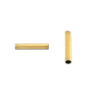 Kralen van Stainless steel Roestvrij staal (RVS) tube 5mm Gold