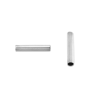 Kralen van Stainless steel Roestvrij staal (RVS) tube 5mm Silver