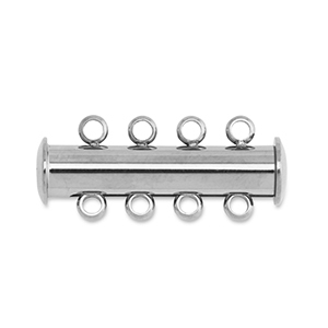 Benodigdheden van Stainless steel Roestvrij staal (RVS) multi-ketting magneetsluiting Silver