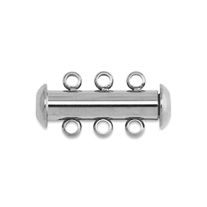 Benodigdheden van Stainless steel Roestvrij staal (RVS) multi-ketting magneetsluiting Silver