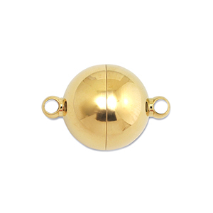 Benodigdheden van Stainless steel Roestvrij staal (RVS) magneetsluiting ball 12mm Gold