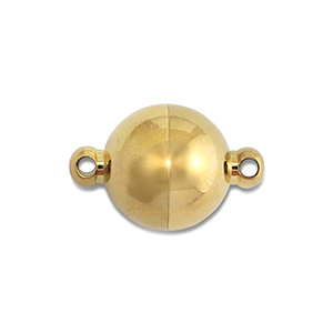 Benodigdheden van Stainless steel Roestvrij staal (RVS) magneetsluiting ball 10mm Gold