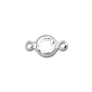 Benodigdheden van Stainless steel Roestvrij staal (RVS) connector round Silver-transparent