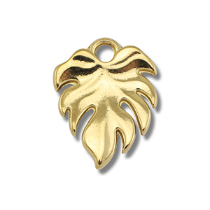 Bedels van Stainless steel Roestvrij staal (RVS) leaf Gold