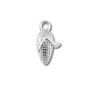 Bedels van Stainless steel Roestvrij staal (RVS) corn on the cob Silver
