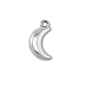 Bedels van Stainless steel Roestvrij staal (RVS) moon Silver