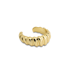 Oorbellen van Stainless steel Roestvrij staal (RVS) ear cuff Gold