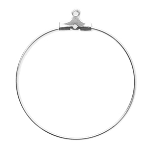 Benodigdheden van Stainless steel Roestvrij staal (RVS) creolen oorring hangers Silver