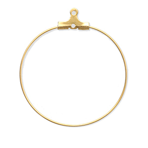 Benodigdheden van Stainless steel Roestvrij staal (RVS) creolen oorring hangers Gold