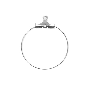 Benodigdheden van Stainless steel Roestvrij staal (RVS) creolen oorring hangers Silver