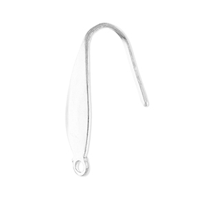 Benodigdheden van Stainless steel Roestvrij staal (RVS) oorbellen / oorhanger with loop Silver