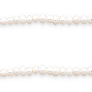 BQ Zoetwaterparels flat round Natural white