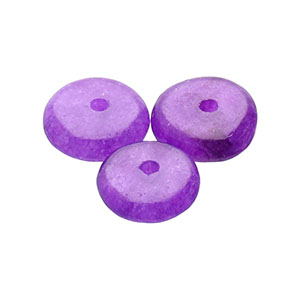 Kralen natuursteen kwarts rondelle Purple