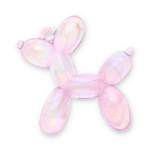 Statement hangers balloon dog Lilac purple-AB coating
