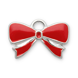 Bedels van Stainless steel Roestvrij staal (RVS) bow Silver-red