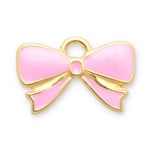 Bedels van Stainless steel Roestvrij staal (RVS) bow Gold-pink