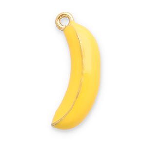 Bedels van Stainless steel Roestvrij staal (RVS) banana Gold-yellow
