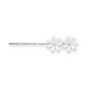Haaraccessoires schuifspeld daisies Silver-white