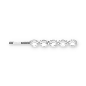 Haaraccessoires schuifspeld with strass Silver-transparent