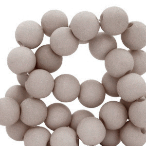 6 mm kralen van acryl Shoreline grey