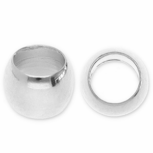 Metaal kralen DQ tube Antiek zilver (nikkelvrij)