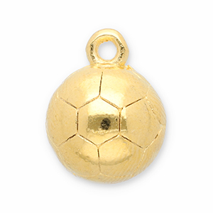 Metaal bedels DQ football Goud (nikkelvrij)