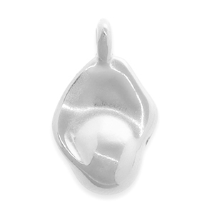 Metaal bedels DQ irregular Antiek zilver (nikkelvrij)