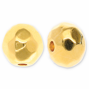 Metaal kralen DQ facet geslepen 6mm Goud (nikkelvrij)