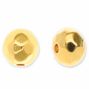 Metaal kralen DQ facet geslepen 4mm Goud (nikkelvrij)