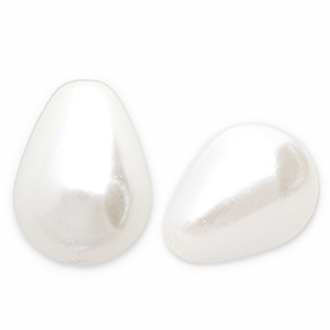 Zoetwaterparels imitatie drop White