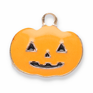 Metaal bedels pumpkin Orange-gold