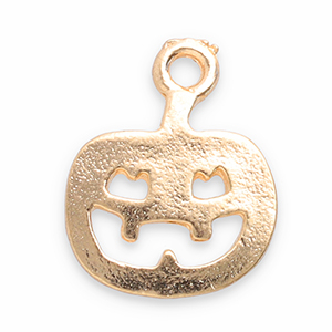 Metaal bedels pumpkin Gold
