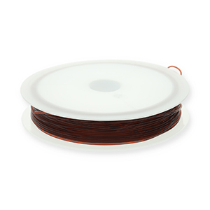 Elastiek draad 0.8mm Brown