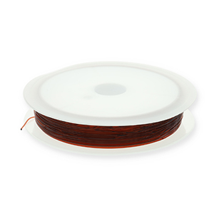 Elastiek draad 0.5mm Brown