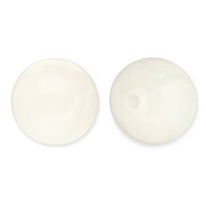 12 mm kralen van acryl round Off white-white