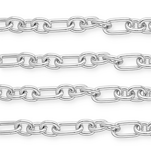 Benodigdheden van aluminium jasseron ankerketting Silver